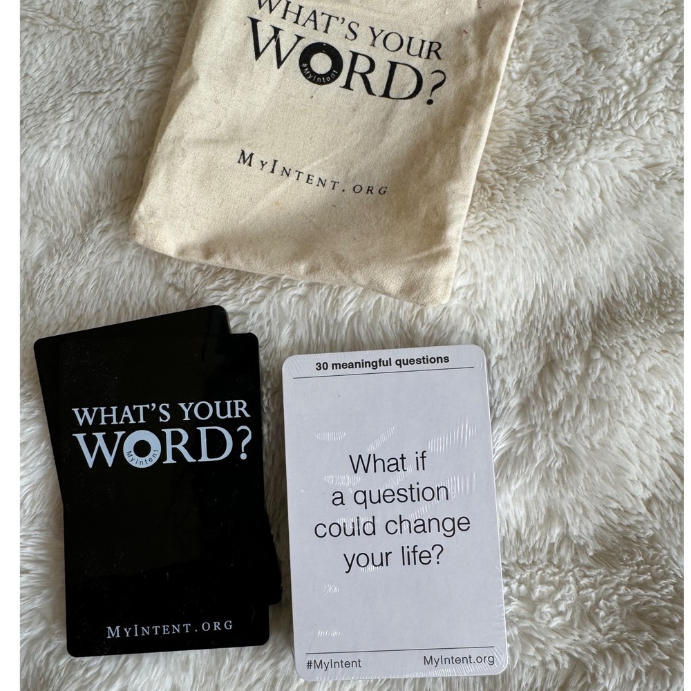 What's Your Word - My Intent Cards